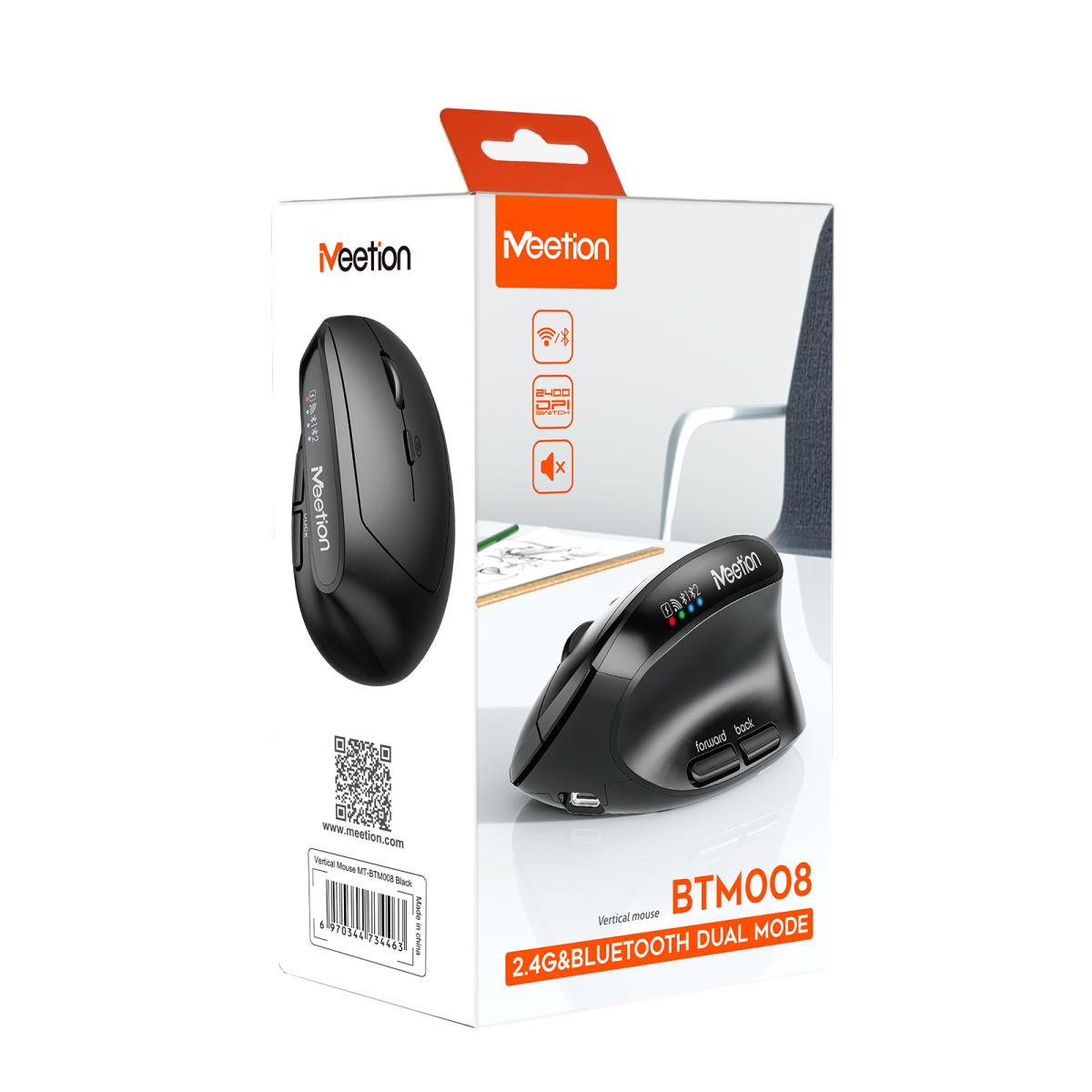 MEETION BTM008 DUAL MODE ERGONOMIC WIRELESS MOUSE