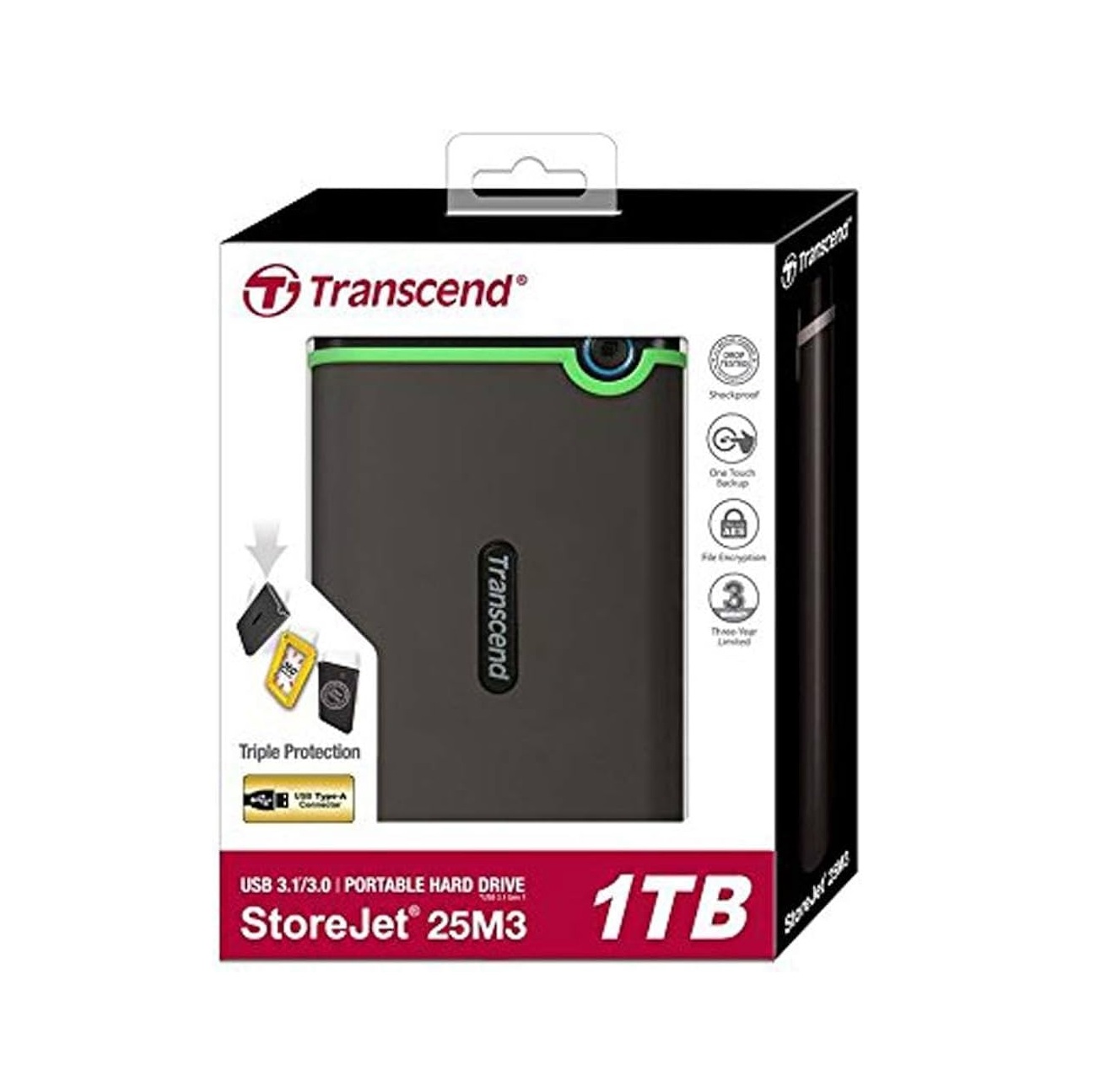 Transcend 1TB StoreJet 25M3 Portable Hard