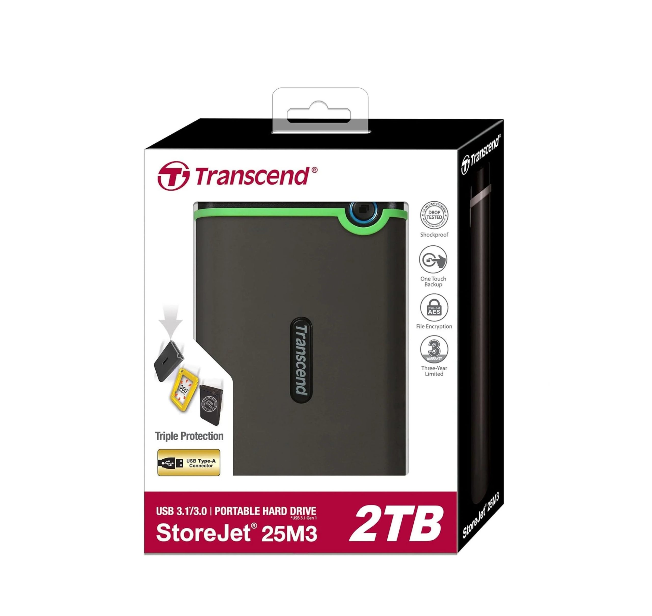 Transcend 2TB StoreJet 25M3 Portable Hard